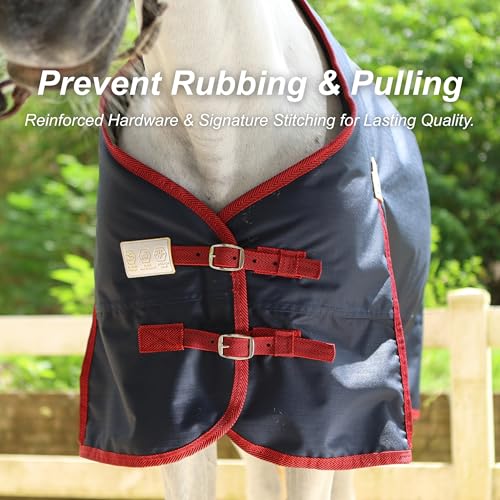 Image of BARN & STABLE 600Denier 3000mm /3000mvp Super Waterproof & Breathable Horse Blankets for Winter with 200g Fill