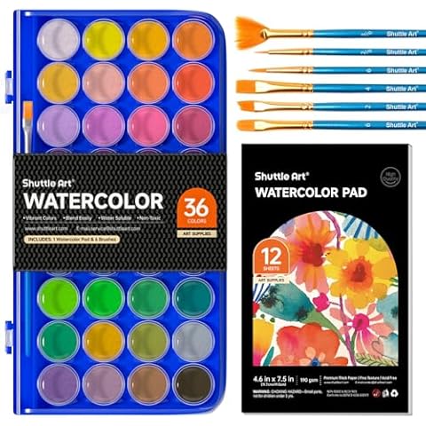 Shuttle Art 43 Pack Watercolour Paint Set Cover