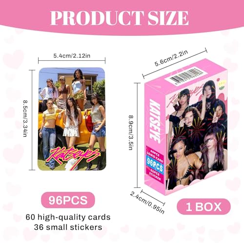 Image of squishy 96 Pcs Katseye Photocards, K-Pop LOMO Cards Collection, Fan Merch for Scrapbooking and Wall Display, Premium Quality Photo Cards for Gift Exchange and Travel Memorabilia