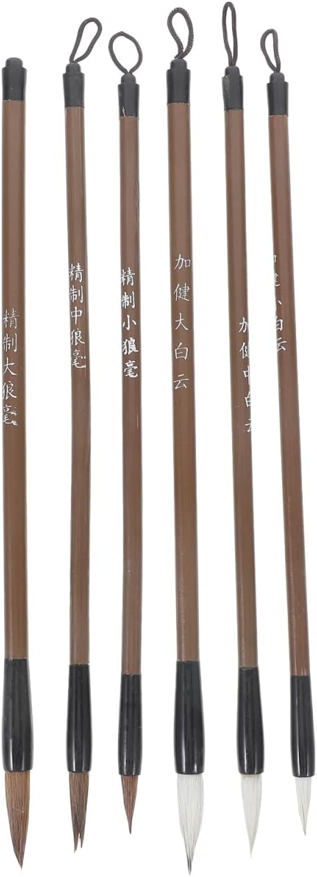 Ciieeo Calligraphy Brush Pen Set 18 Pcs Chinese Writing Brush Pens for Painting Drawing Student Writing Stationery Practice Calligraphy with Lanyard for Easy Cleaning and Drying