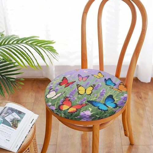 Cojín de asiento con mariposas para sofá y terraza exterior transpirable 6