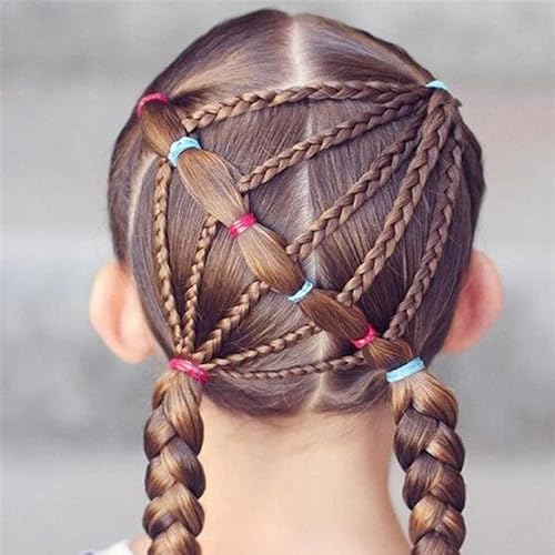 Rubber Bands Soft Elastic Bands For Kid Hair Braids Hair Colorful Elastic Hair Rubber Bands No Crease Damage No Hurt Purple #TOP5
