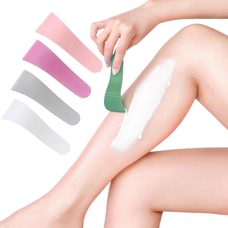 Hair Removal Cream Spoons Set 10 Pieces Wax Spatulas Portable Scraper Wax Cleaner sticks for Waxing Spatula for Waxing Removal Facial Hair Removal-image-46