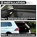 Motoforti Car Cargo Cover Board for Volkswagen Tiguan 2010-2017 Parcel Shelf Boot Load Cover Tonneau Shield Parcel Shelf Shade Tonneau Privacy Board Black