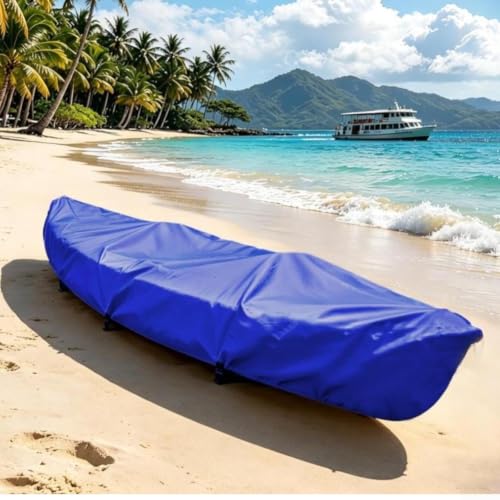 Housse de kayak 420D imperméable et bâche de protection canoë réglable de 2,6 à 5m