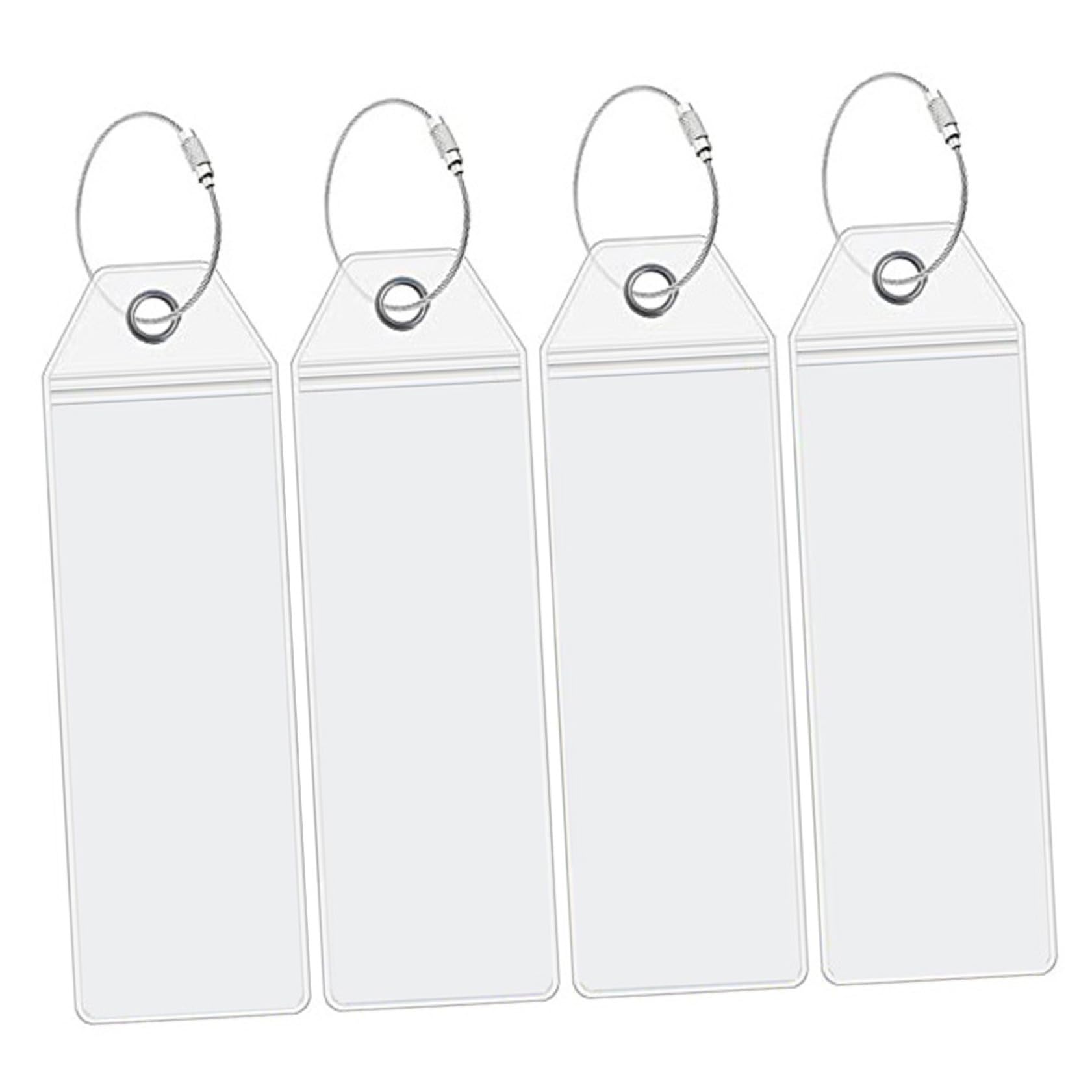 Beavorty Etiquetas De Equipaje De Identificadores De Equipaje Coloridos Etiquetas De Nombre De Maleta Portátiles Y Reutilizables Para Para Maletas Mochilas Y Bolsos 4 Piezas X 5