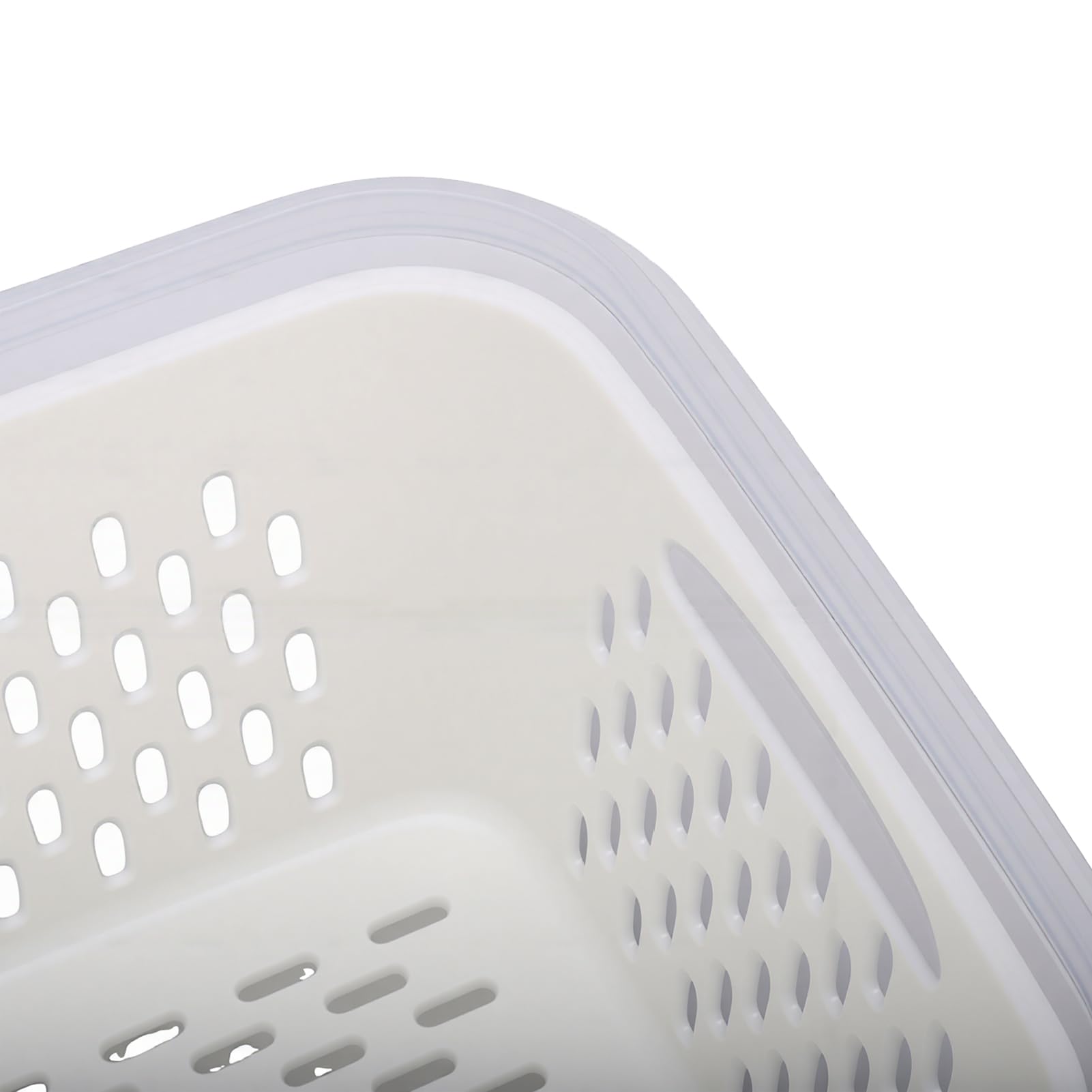 Yosoo Health Gear Contenitori Ermetici per Alimenti, Contenitori per Prodotti in Plastica da 4 Pezzi con Scolapasta Rimovibili, 3,15 L 1,7 L 0,8 L 0,38 L per gli Avanzi di Preparazione dei Pasti in