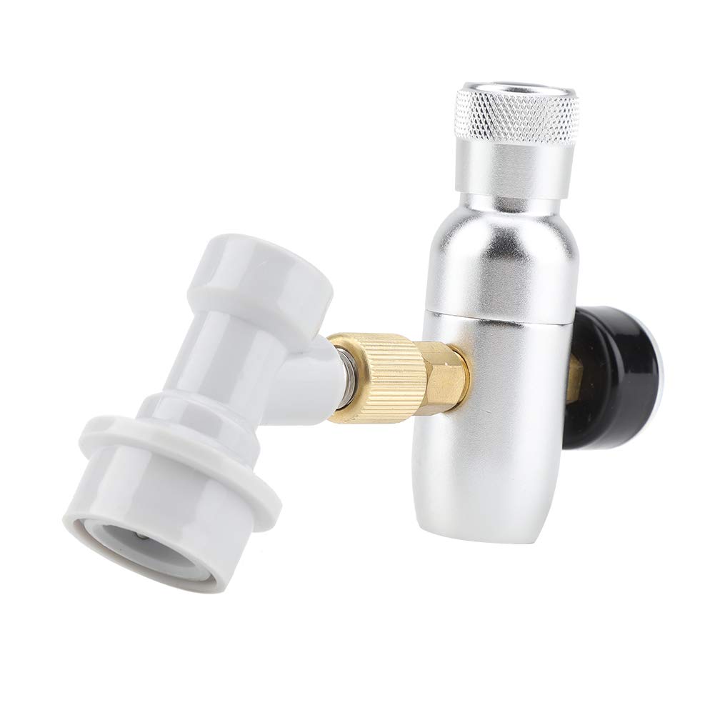 Régulateur de Bière 16g Homebrew Co2 Kit Chargeur Distributeur de Co2 pour Fûts de Bière à Usage Intensif (0-60PSI)