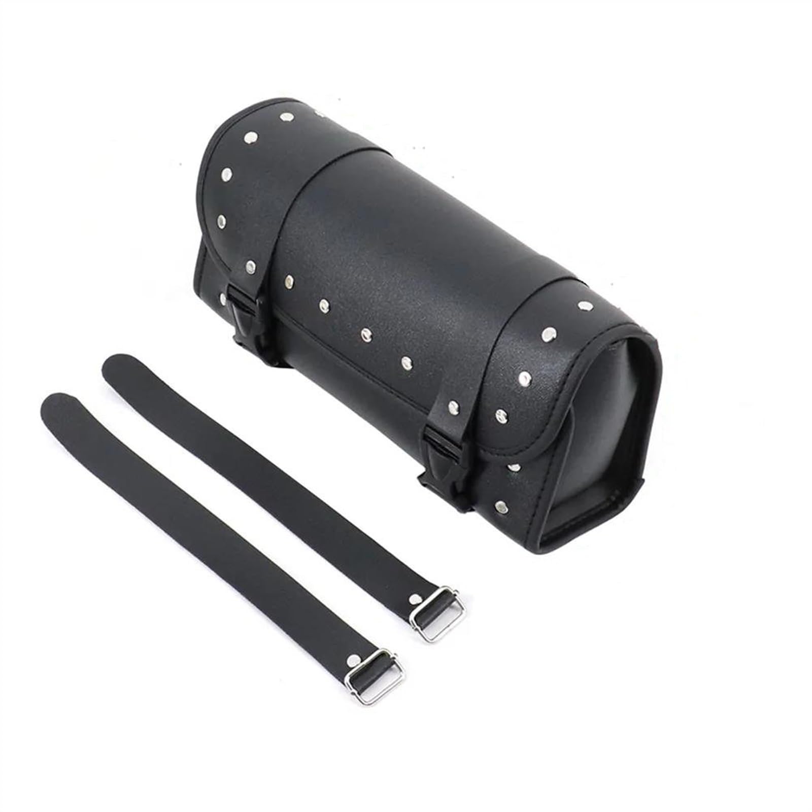 Sac à outils de moto en cuir PU Roll Barrel Bag étanche pour motocross