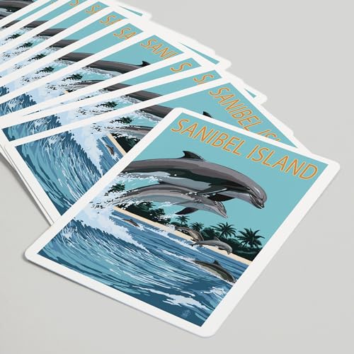 Baraja de Póker Sanibel Island con 52 naipes miniatura 5