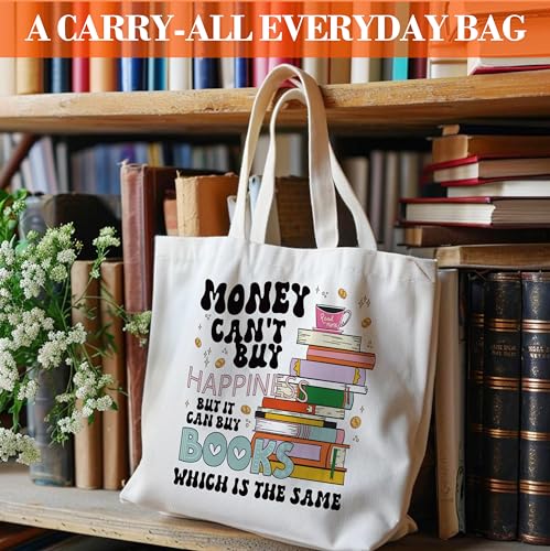 Bolso tote de lona para mujeres de 13.8x16.6 in miniatura 3