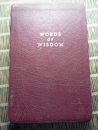 Words of Wisdom-Burgundy 084238300X Book Cover