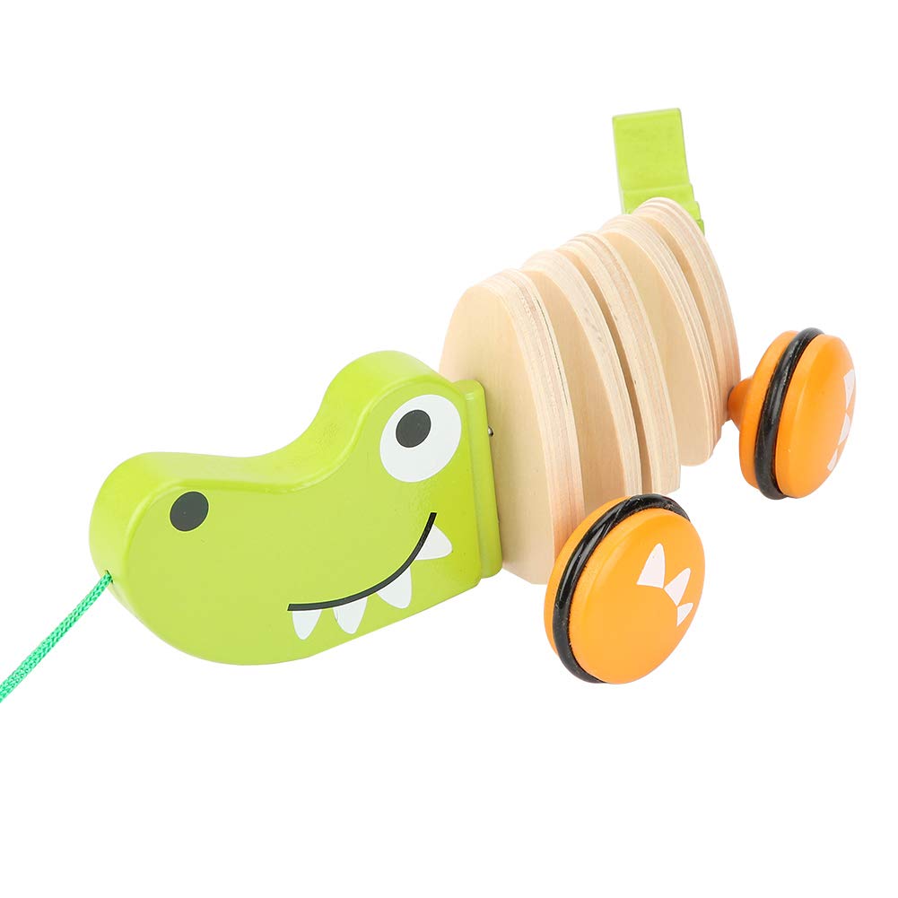 Colorful Wooden Pull Toy for Toddlers, Wood Toy to Help Balance, Suitable for Children 10 Months and Up