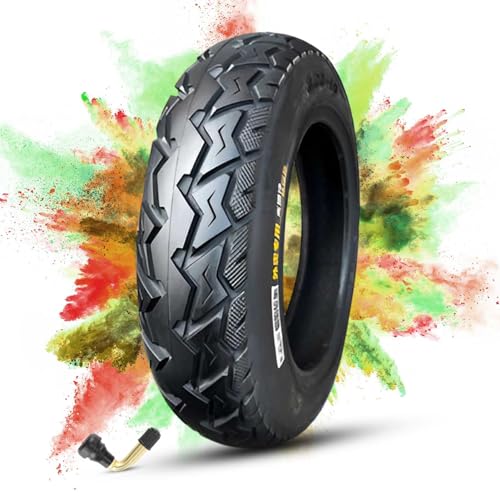 YUMEIGE 90/90-10 Reifen Winterreifen Vorne und Hinten 57J Tubeless Typ (TL) for Zweirad Motorräder
