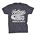 Produktbild 59th Geburtstags-Geschenk-T-Shirt - Vintage Original Parts 1960>, Klein, DarkHeather