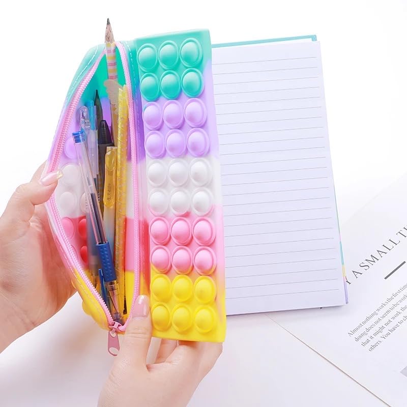 CherryBox Notebook - Combo Popit Pouch & Diary for Kids Stationery Kit - Stationary Organizer Set/Birthday Return Gifts (Random Colour) 2