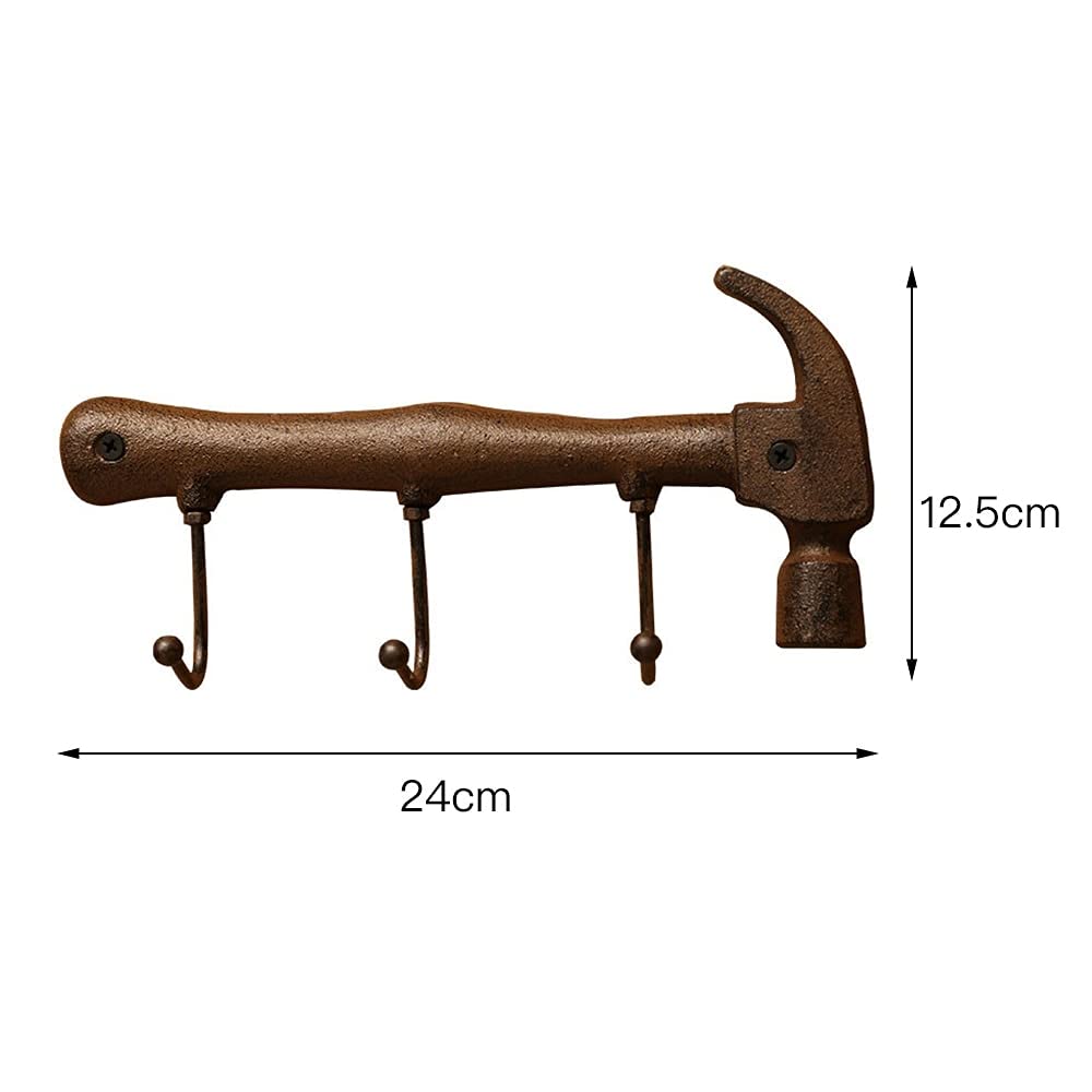 Hengda Cestino Appeso Gancio  Set Di 4  Gancio Da Parete Per Cestino Appeso In Ghisa Con Viti Appendiabiti Da 31 Cm Per Appendere Cestini Foglie 65948070