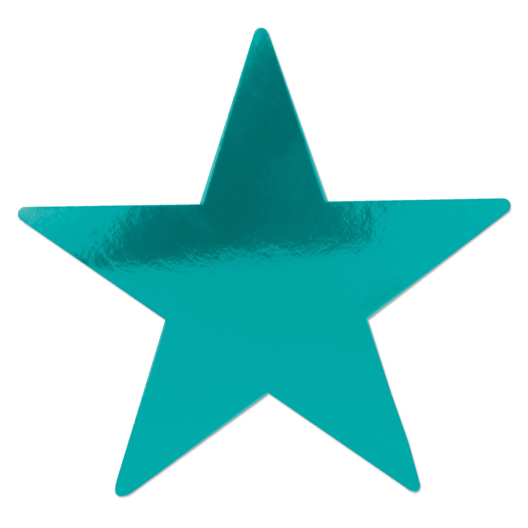 Beistle 55837-T 72-Piece Foil Star Cutouts, 5-Inch