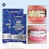 LONOVE Professional Teeth Whitening Strips 7 Treatments - Enamel Safe - 14 Non-Sensitive Whitening Strips - Dentist Formulated Teeth Whitening Kit - Tooth Whitening Strip - Image 3