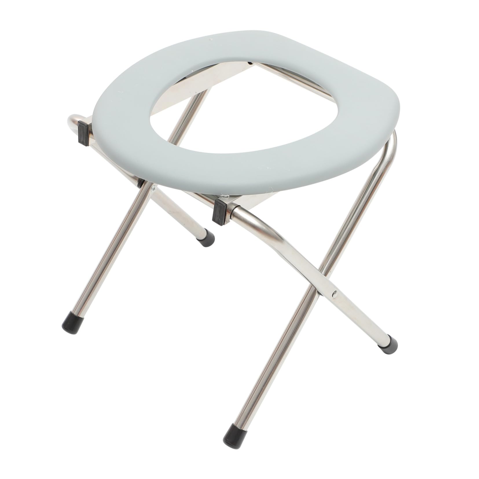 Silla De Baño Plegable Portátil Función De Orinal para Adultos, Adecuada para Uso En Viajes, Camping y Cuidado De Personas Mayores