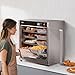 VEVOR Hot Box Food Warmer, 5-Tier Concession Warmer with Water Tray, 5 Pans, Double-Door and Adjustable Shelves, Stainless Steel Food Warmer Cabinet, Ideal for Storing Pizza, Chicken, Restaurant