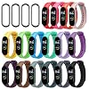 ivoler 20 stuks armbanden voor Xiaomi Mi Band 6/Mi Band 5 (NFC), siliconen reservebanden, waterdichte…