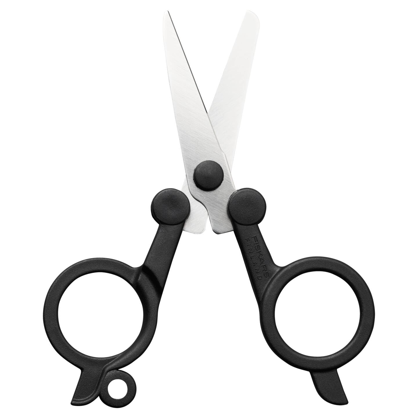 Fiskars ReNew folding travel scissors, length: 11 cm, recycled stainless steel/recycled plastic, functional shape, black, 1075352 - Image 4