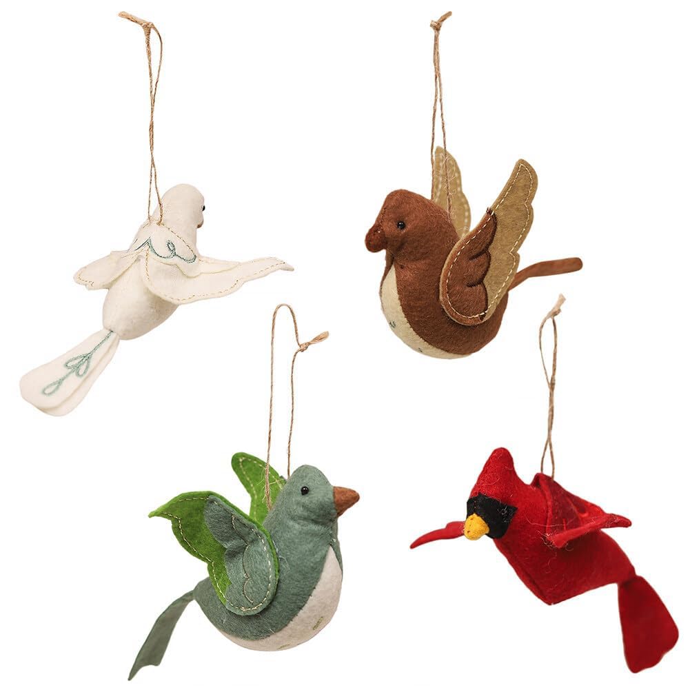 CTRLZS Cartoon Fabric Bird Decorative Pendant Cute Animal Pendant Photo Props Scene Dress Up Garden Home Decoration