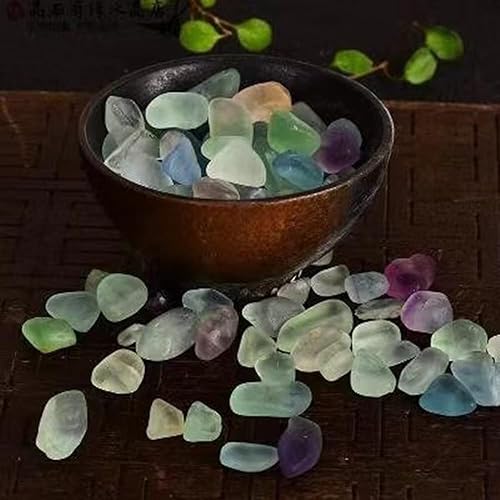 Miniatura 7 de Qovydx 34 libras de piedras trituradas curativas de cristal de reiki para decoración del hogar (piedras de cristales rosas)