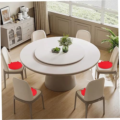 Cojines de silla redonda 15x15 con relleno de esponja mullida y fundas lavables de poliéster 4