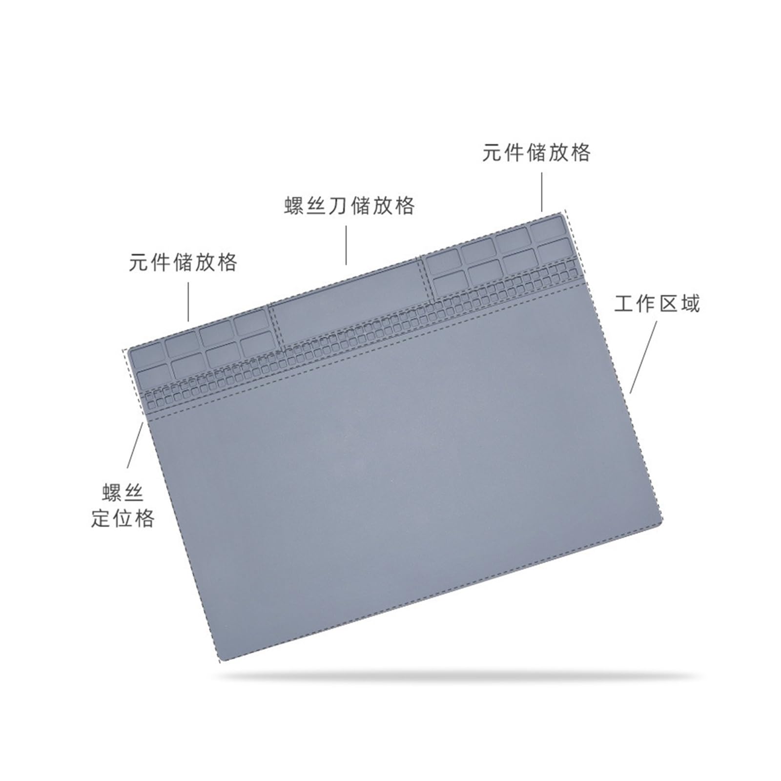 tappeti da lavoro per saldatura Tappetino isolante magnetico for banco da lavoro di manutenzione, tappetino in silicone resistente alle alte temperature, tappetino for stazione di saldatura