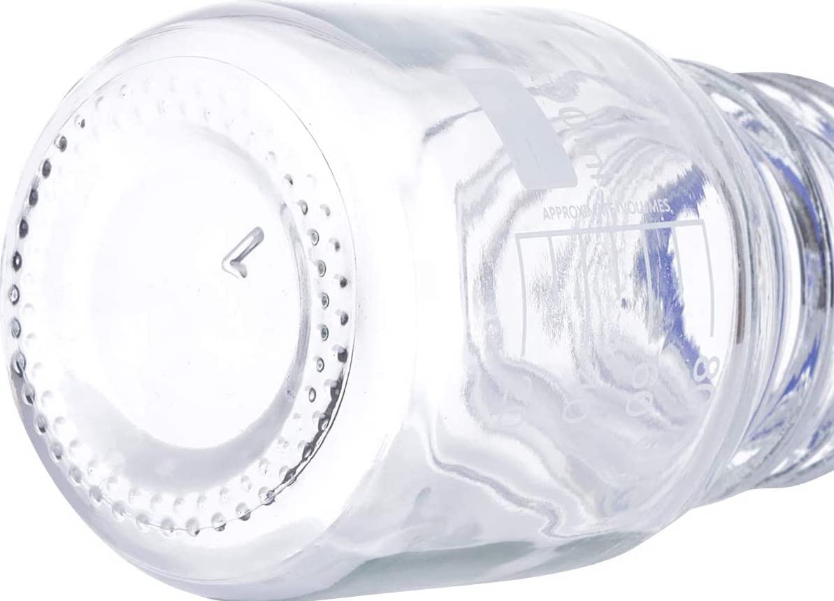 Lab Media Storage - Botellas redondas de vidrio graduado GL45, tapa de rosca a prueba de fugas, multiusos para científicos, paquete de 20 (naranja, 100 ml)