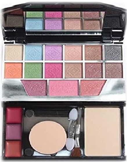 Image of Just Tya Professional All in One Makeup Kit Set for Women & Girls | Full Face Makeup Combo Set with 5024 Eyeshadow Palette, Matte Lipsticks, Foundation, Fixer, Primer, Contour, Eyeliner, Kajal, Makeup Brushes & Beauty Sponge Puff | Bridal & Party Makeup Kit