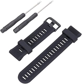 Reloj para Hombre Inteligente Silicone Black Strap PC Hard Rubber Anti Drop Protective Shell Compatible for Garmin Forerunner 945 and 935 Silicone Watch Band