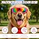 Wanmu hundebrille für kleine Rassen, UV-Schutz Hunde Sonnenbrille mit Verstellbaren Riemen, Winddicht Stylisch Haustier-Augenschutz für Autofahren, Outdoor-Aktivitäten Augenschutz(Rosa)