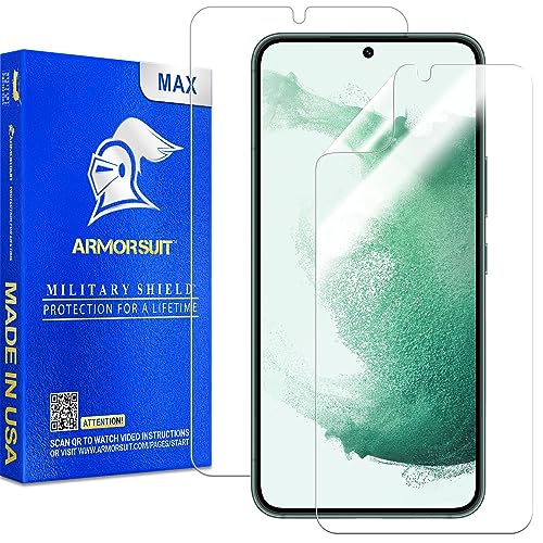 [2 Pack] ArmorSuit MilitaryShield Screen Protector Designed for Samsung Galaxy S22 (6.2") Max Coverage HD Clear Film