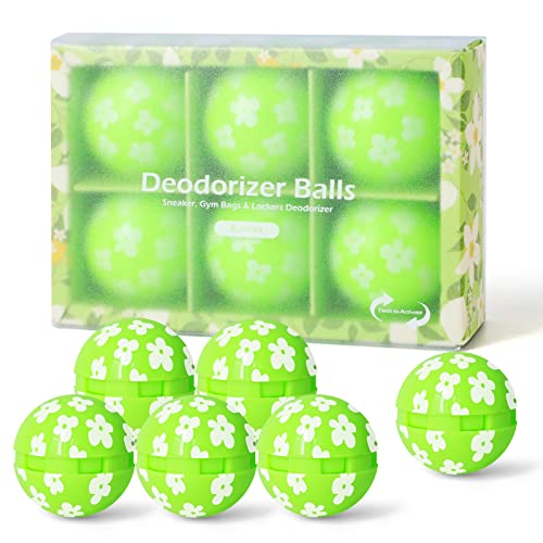 Shoe Fresheners, Shoe Deodorizer 6 Pack Shoe Odour Eliminator, for Shoes, Gym Bag, Drawers, Gifts for Men - Jasmine Scent