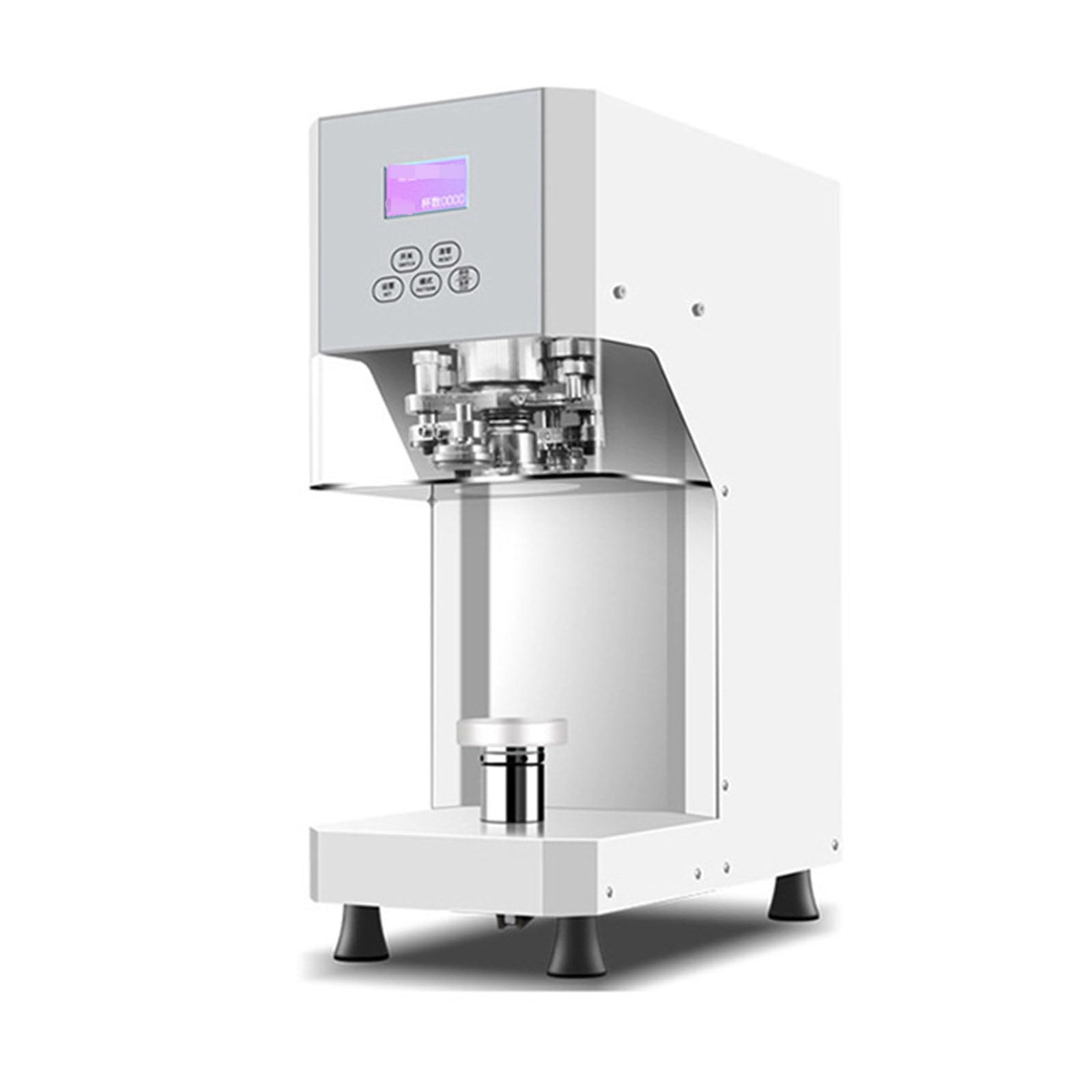 YXZYFPP Automatic Can Sealing Machine Commercial Benchtop Can Seamer 370w Electric Cup Sealer Machine Can Seaming Closing Capping Machine Hand Tin Can Seamer Machine,Black (White)