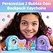 Creativity for Kids Bubble Gems Backpack Keychains - DIY Diamond Art Kits for Kids, Unicorn Toys for Girls, Gem Art Mermaid Gifts for Girls (Ages 6+)
