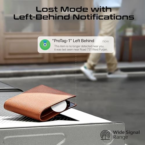 Image of Promate Ultra-Compact Smart Precision Tracking Wireless Tag for Apple Find My App, Apple Certified,Loud Alarm Sound, IPX6 Water Resistant, Lost Mode.ProTag 1