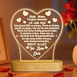 Anywin Geschenke My Man Night Light, lch liebe Dich Zu Meinen Ehemannsgeschenken mit Warmem Licht für Die Wohnkultur