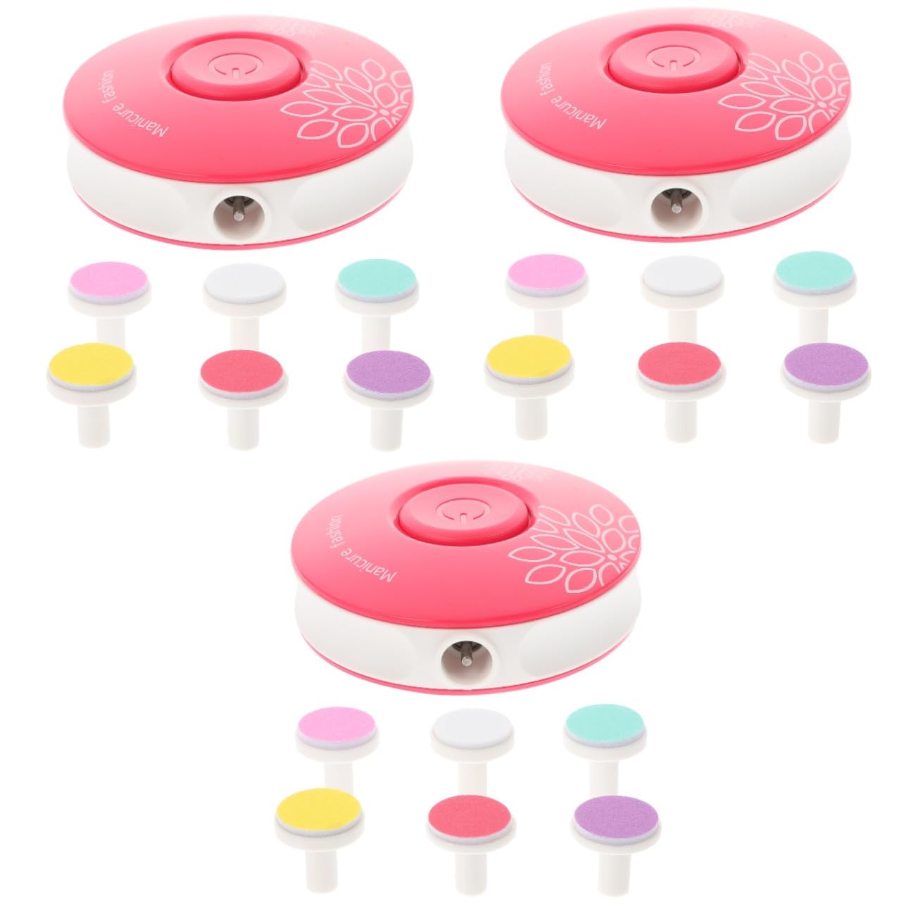 BESTonZON 3piezas Cortaúñas Eléctrico Para Bebés y Adultos Diseño Ergonómico Silencioso y Portátil Cabezas De Pulido y Baterías Para Manicura y Pedicura