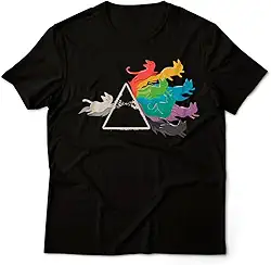 Camiseta Geek Unissex Gato Prisma Cats