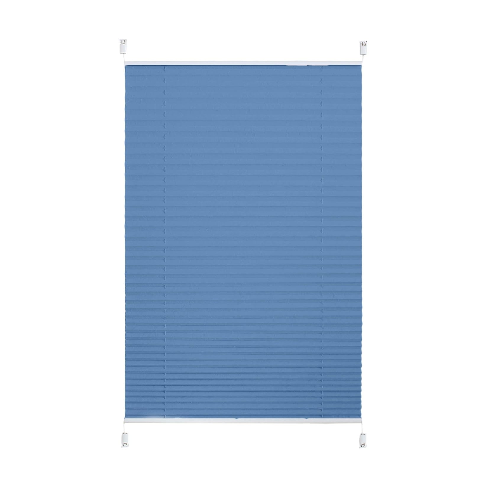 Rideaux plissés haut de gamme polyester durable bleu lourd