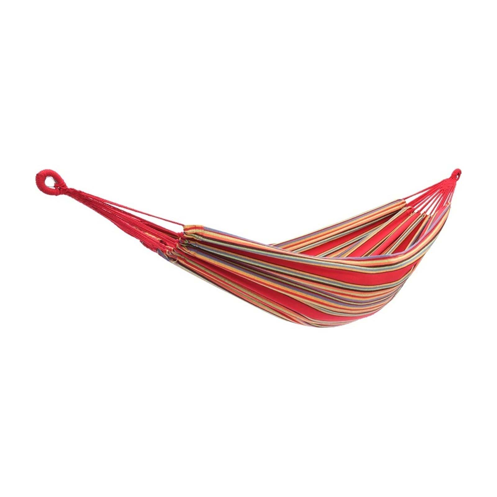 Hamac portable de camping en toile rouge 200 x 150 cm pour sieste en plein air