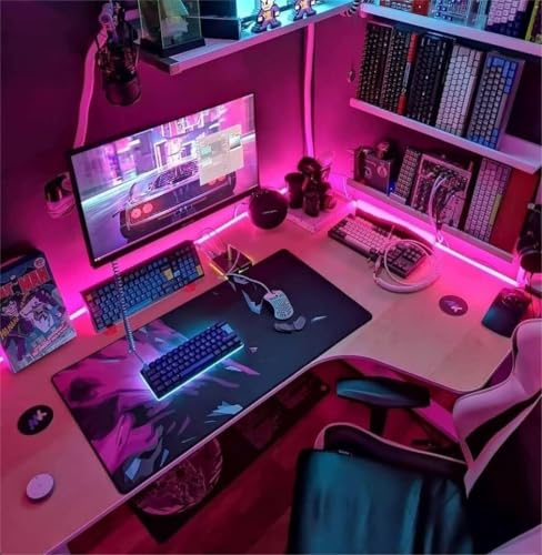Image of HEADLY 16.4 Feet LED Neon Strip Lights, with 12V Adapter, Waterproof IP65, Silicone Flexible Rope Light for Home Wall Decor | Neon Lights | 5 Meter |