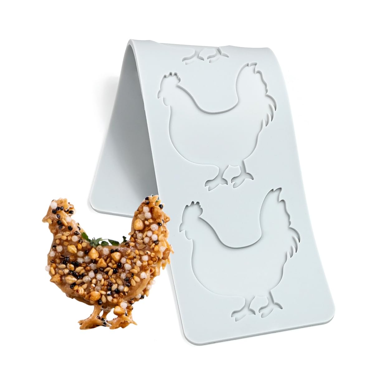 TUKE Stampo in silicone a forma di gallina per realizzare candele, artigianato in resina, flessibile per fondente, cioccolato, decorazione torte (E_ Hen