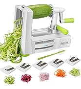 NUNEWARES Spiralizer Vegetable Slicer (Zucchini Spaghetti Maker, Vegetable Spiralizer) Upgraded Z...