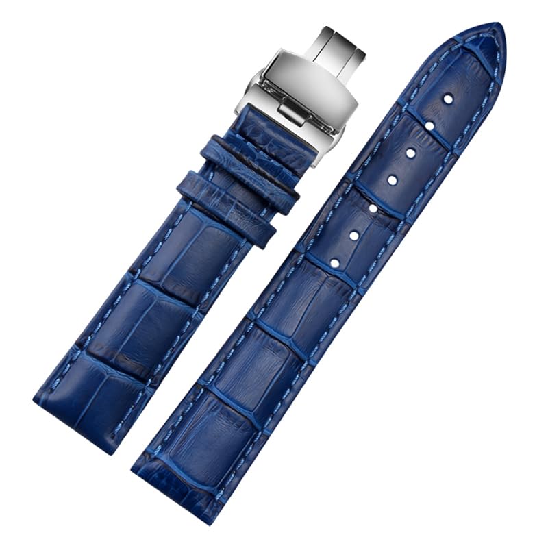 Bracelet en cuir véritable bleu EPANO pour redonner vie à vos montres chargées d'histoire