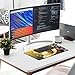 Yellow and White Python Desk Mat Non-Slip Laptop Writing Pad Large Keyboard Mousepad with Rubber Base 23.6